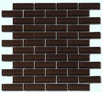 Crystile Series Glass Tile in Chocolate